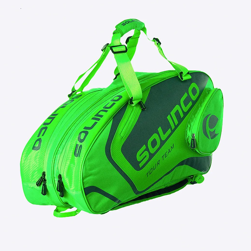 Solinco Tour Racket Bag Pack Neon Green Thesportstore Pk